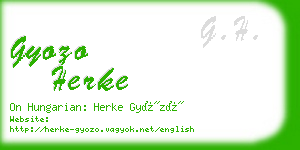 gyozo herke business card